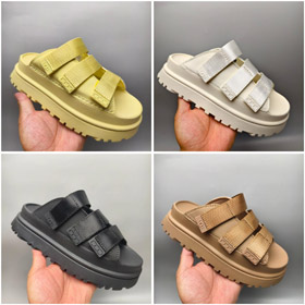 UGG GoldenGlow Slide Simple and Stylish EVA Anti-Abrasion Slip-on Sandals-4526  